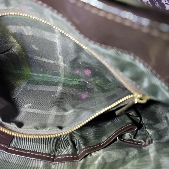 Burberry Green/Brown Quilted Nylon Brook Hobo Bag - Picture 4 of 13